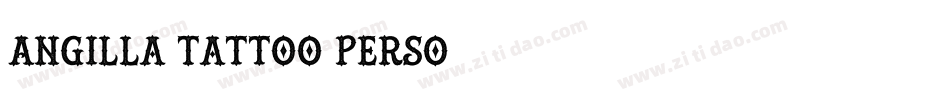 Angilla Tattoo Perso字体转换